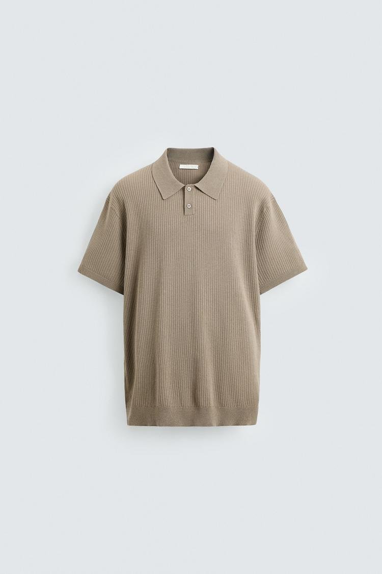ZARA -  POLO DE MALHA